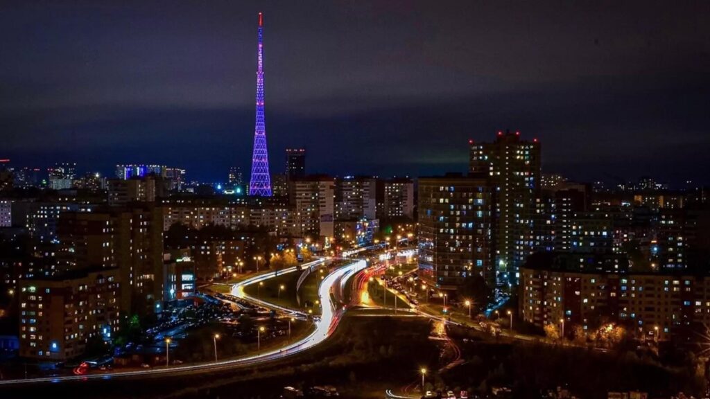 Пермская телебашня засияет весенними огнями в честь 8 Марта